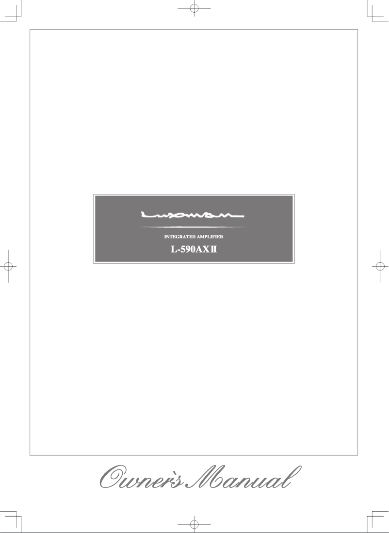 Image de la première page du manuel de l'appareil L-590AXII