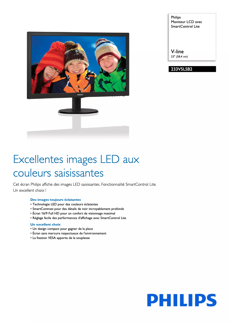 First page image of the manual for 233V5LSB2