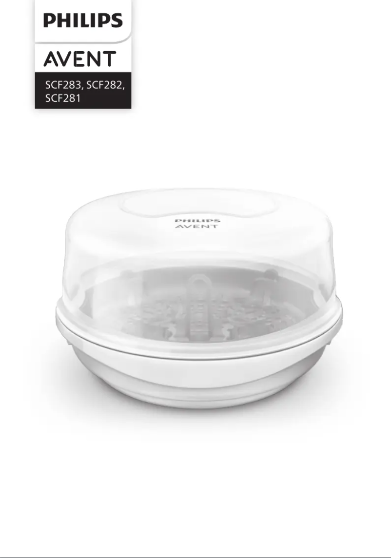 First page image of the manual for Avent SCF282