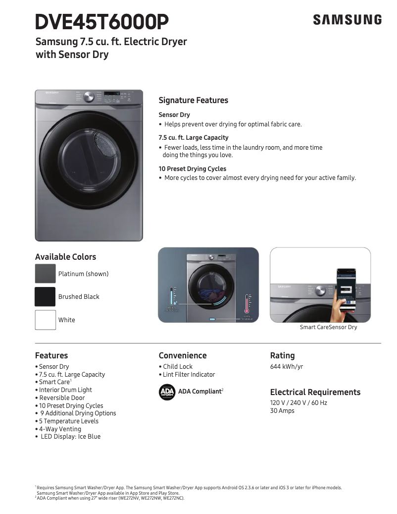 First page image of the manual for DVE45T6000P