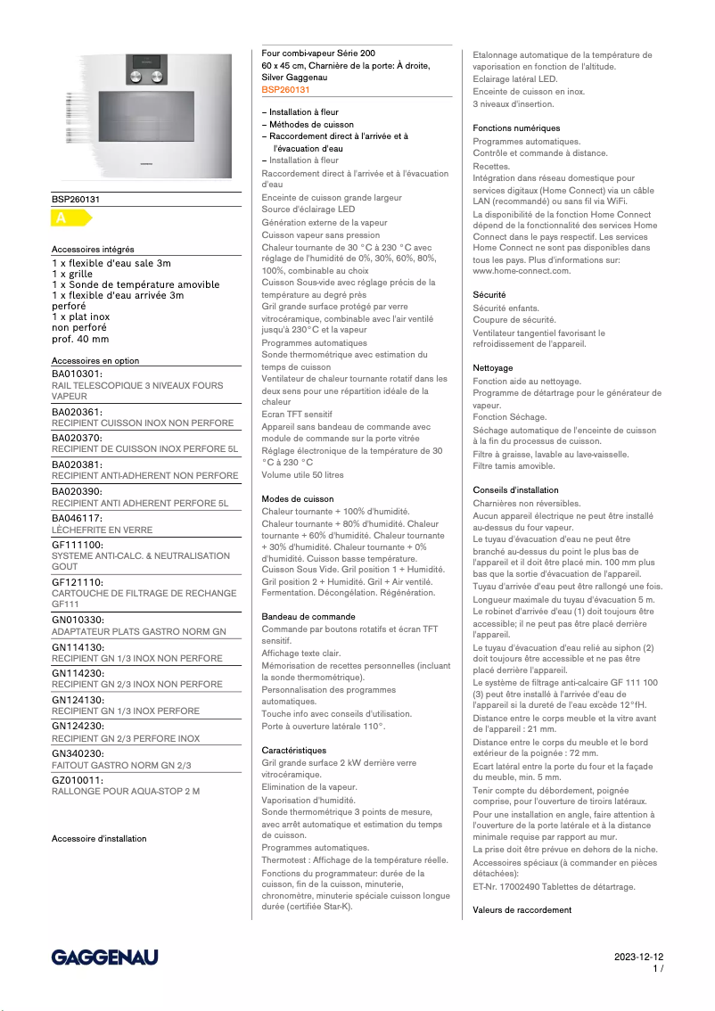 First page image of the manual for BSP260131