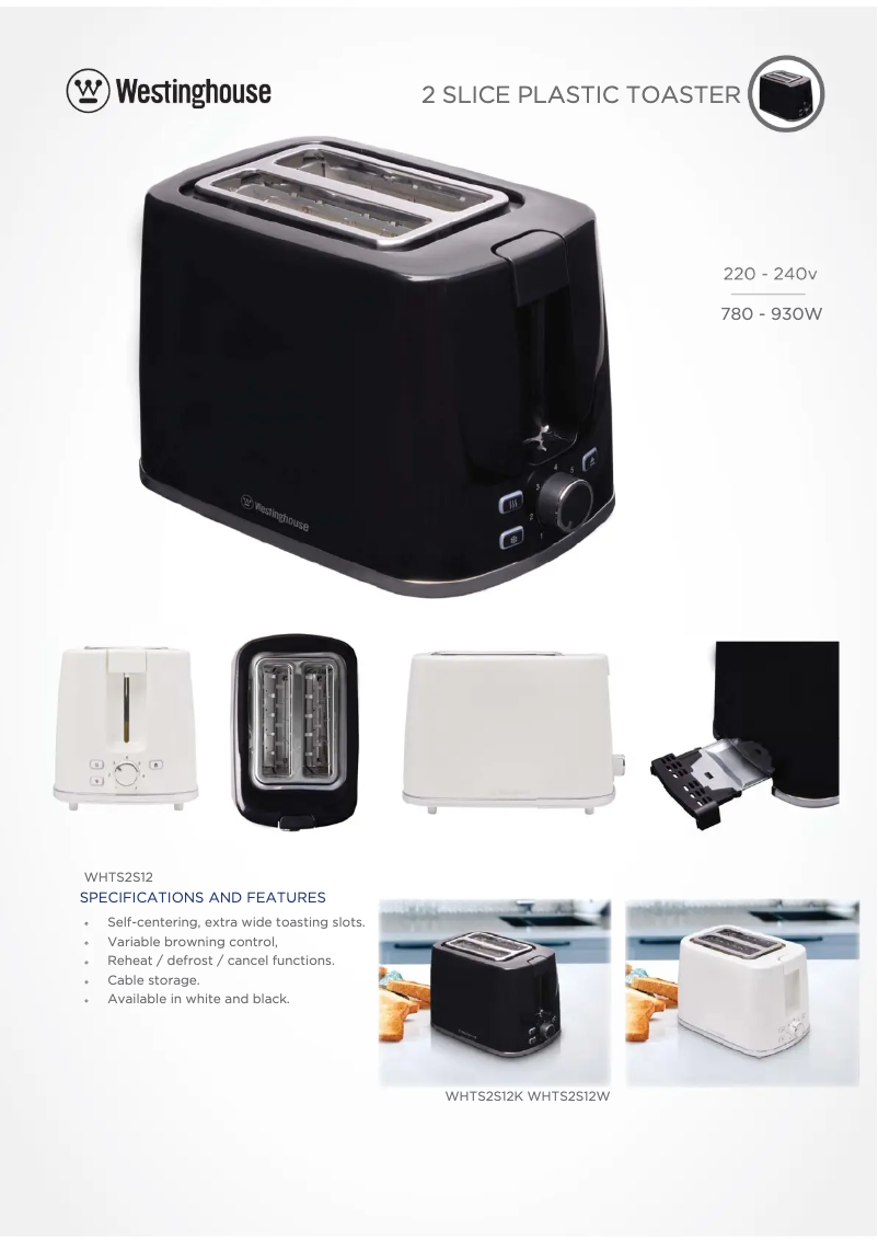 First page image of the manual for WHTS2S12W