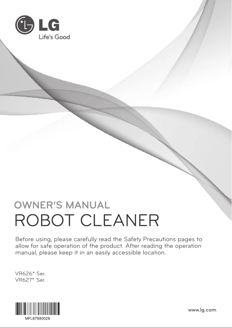 Page 1 of the manual User Manual LG VR62701LVM
