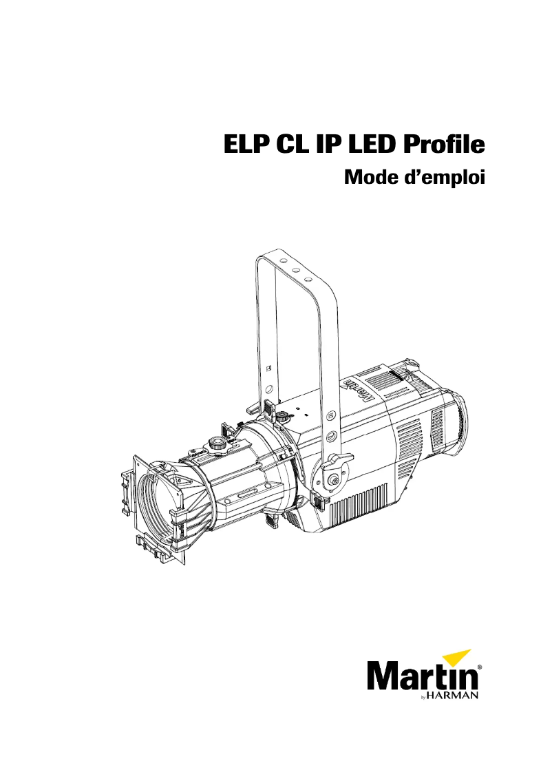 First page image of the manual for ELP CL IP LED Profile
