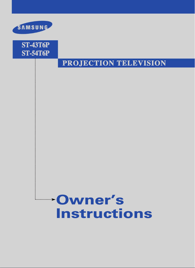 First page image of the manual for ST-43T6P