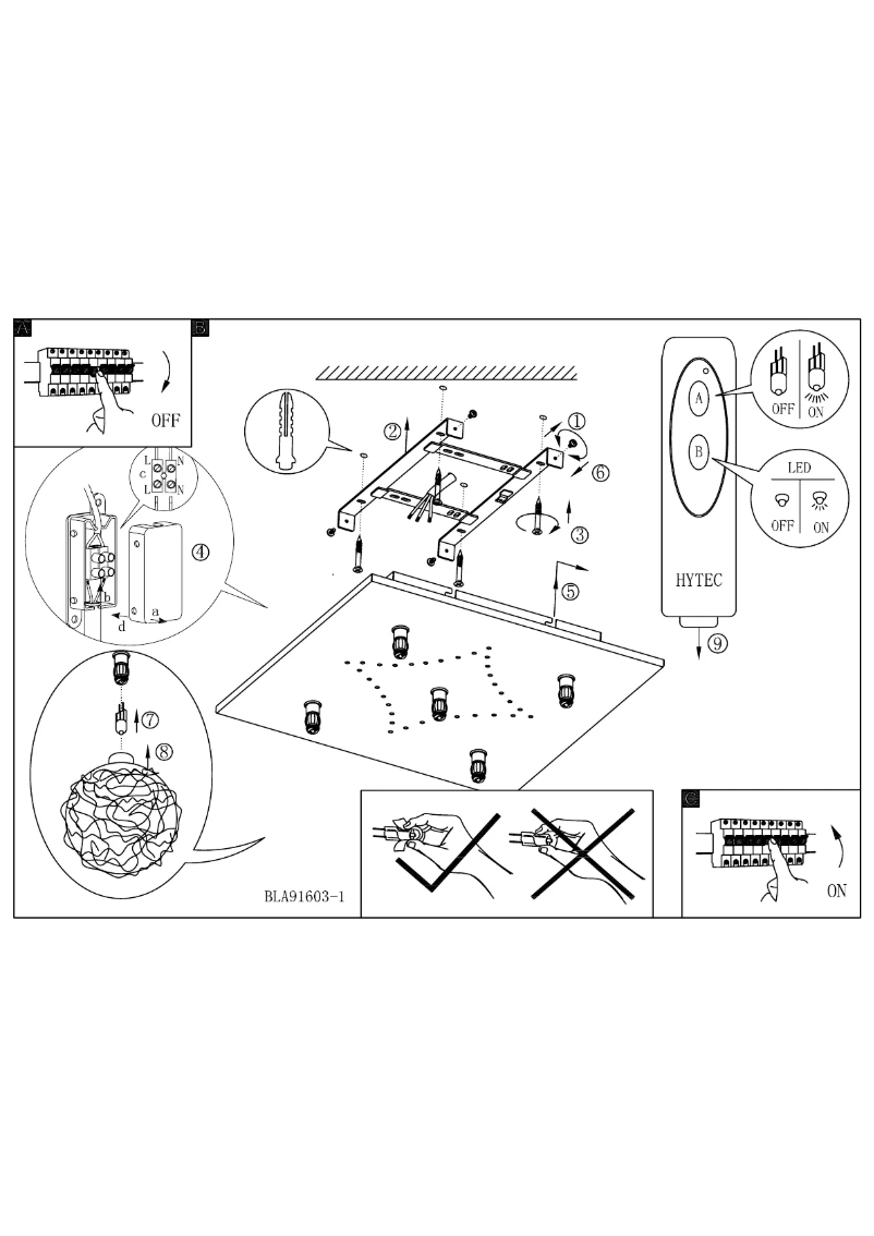 Page 1 of the manual User Manual Eglo Hedda 1