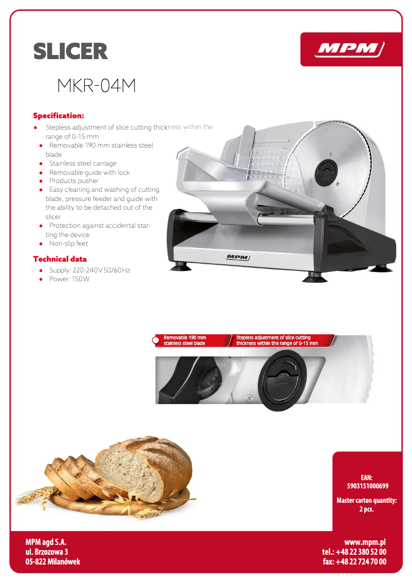 First page image of the manual for MKR-04M