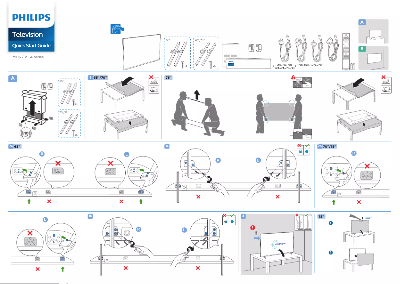 First page image of the manual for 70PUD7906