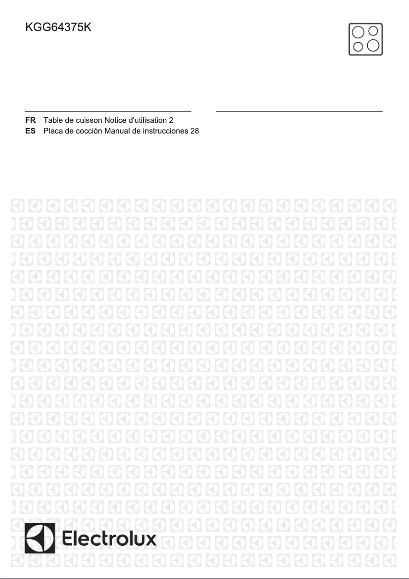 First page image of the manual for KGG64375K