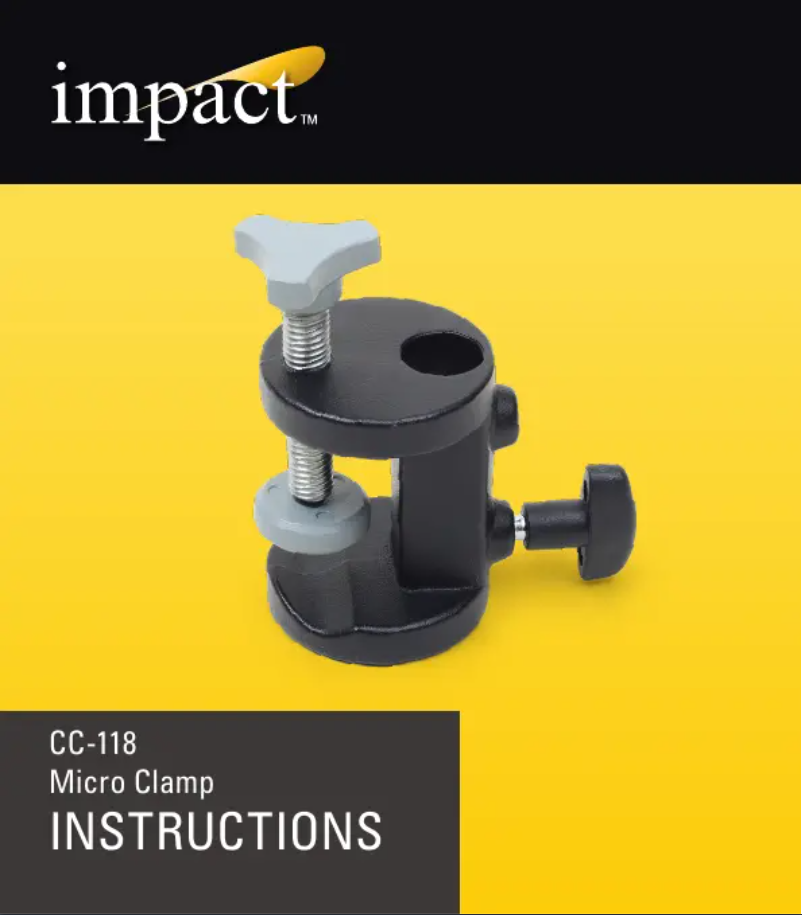 Page 1 of the manual User Manual Impact CC-118