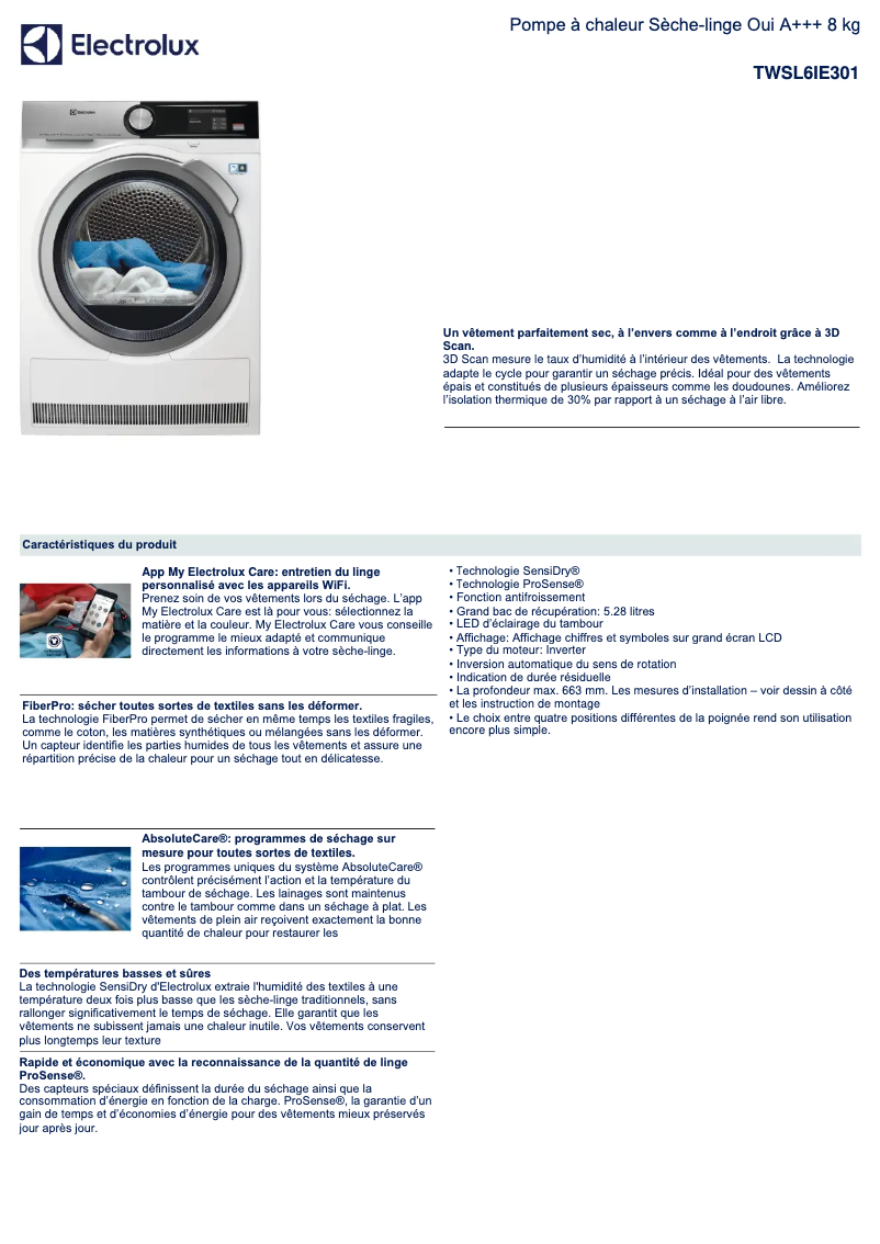 First page image of the manual for TWSL6IE301