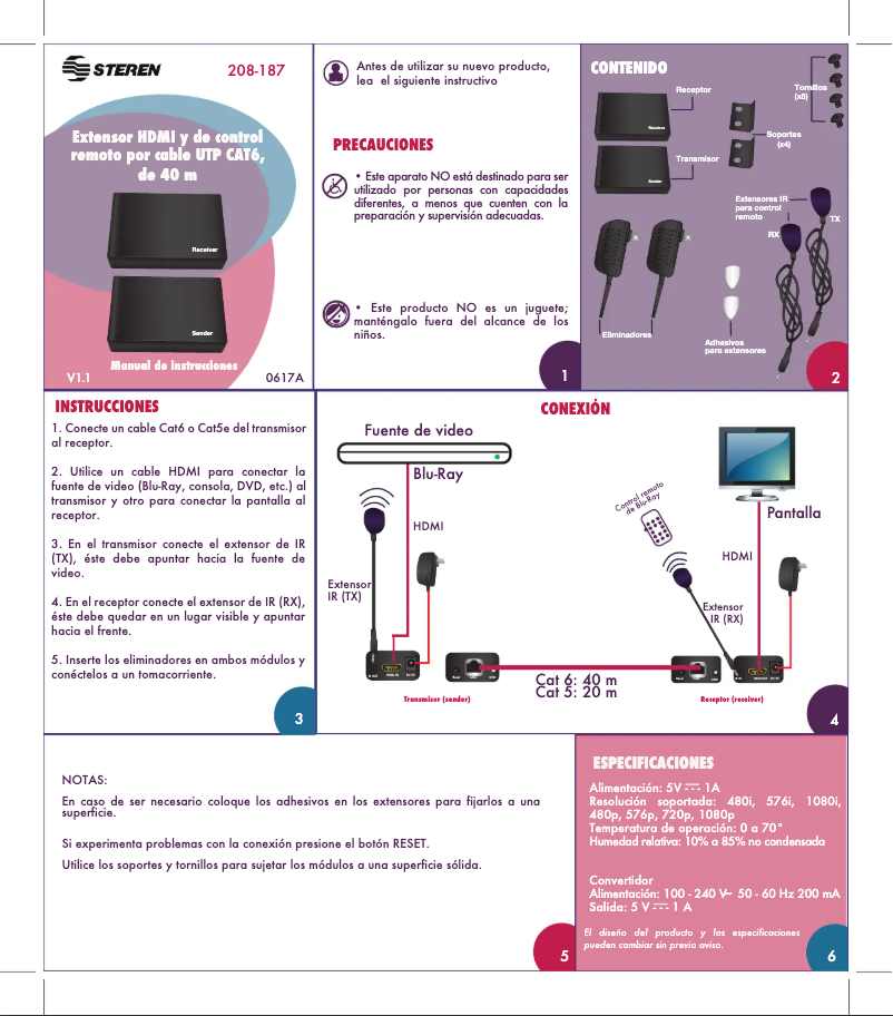 First page image of the manual for 208-187
