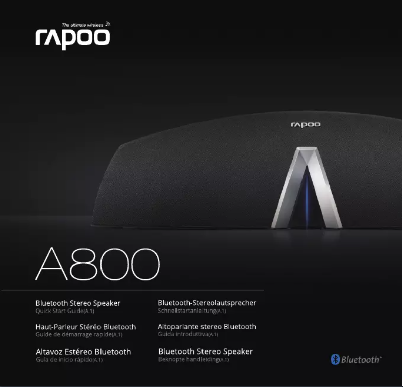 Page 1 of the manual User Manual Rapoo A800