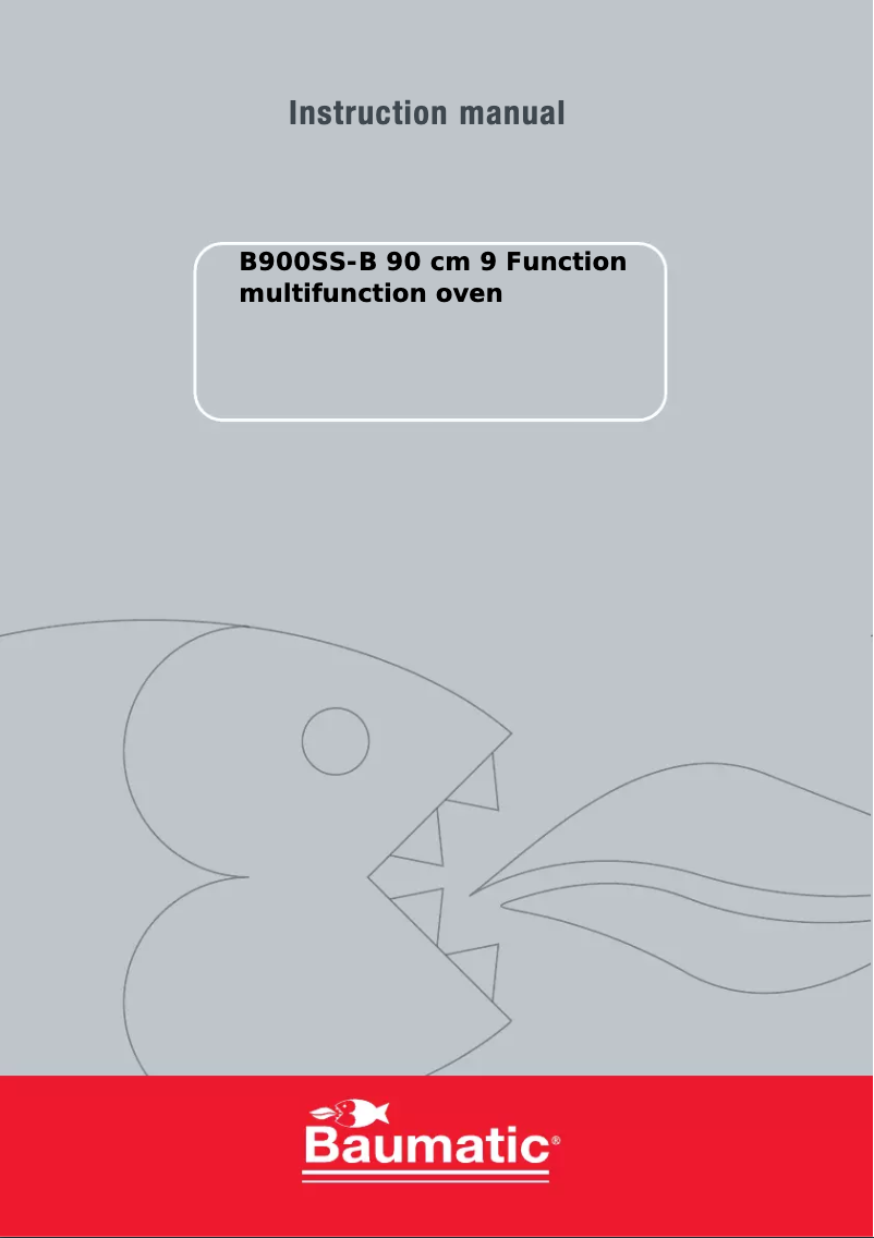 Page 1 of the manual User Manual Baumatic B900SS-B