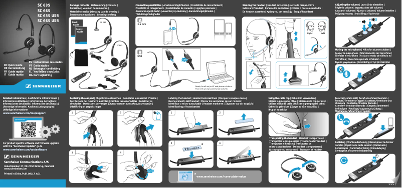 Page 1 of the manual User Manual Sennheiser SC 665