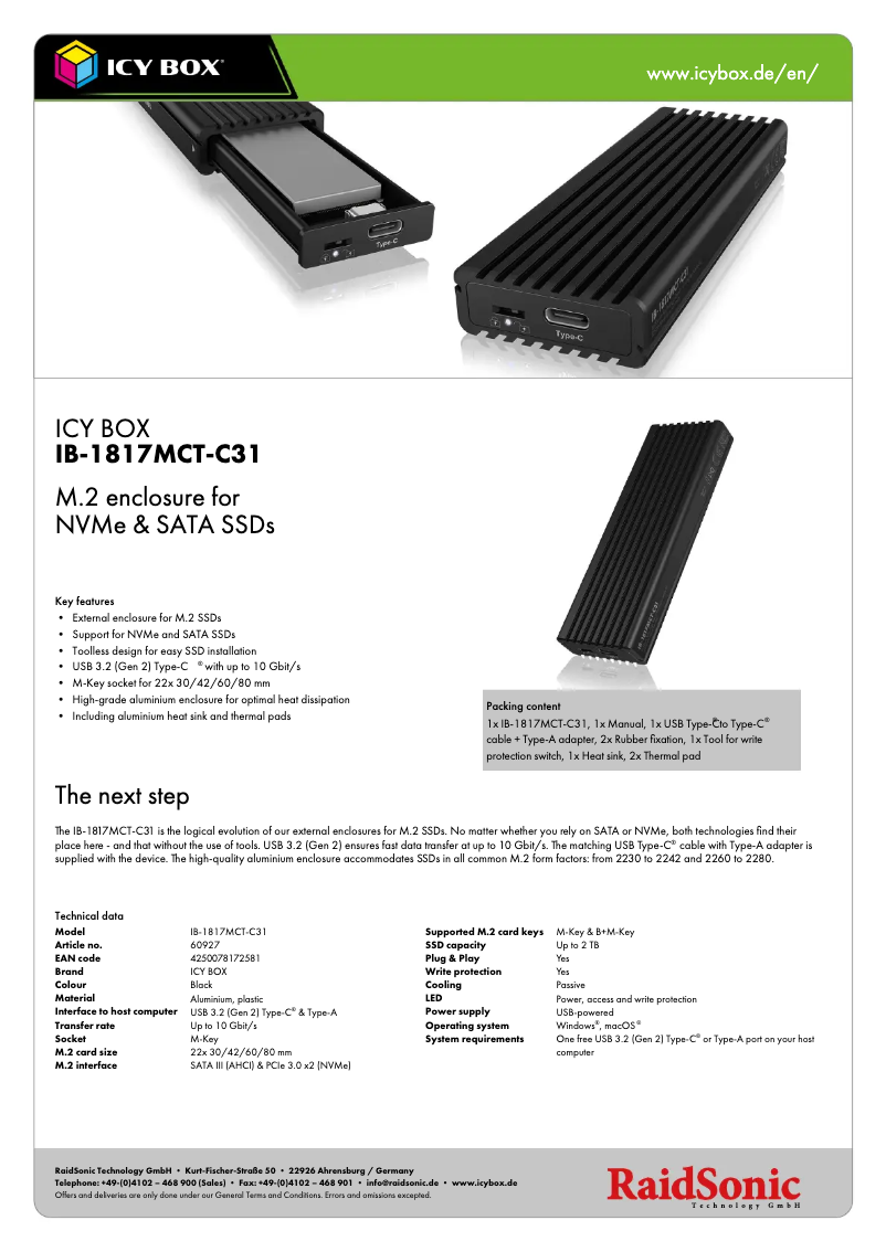 First page image of the manual for IB-1817MCT-C31