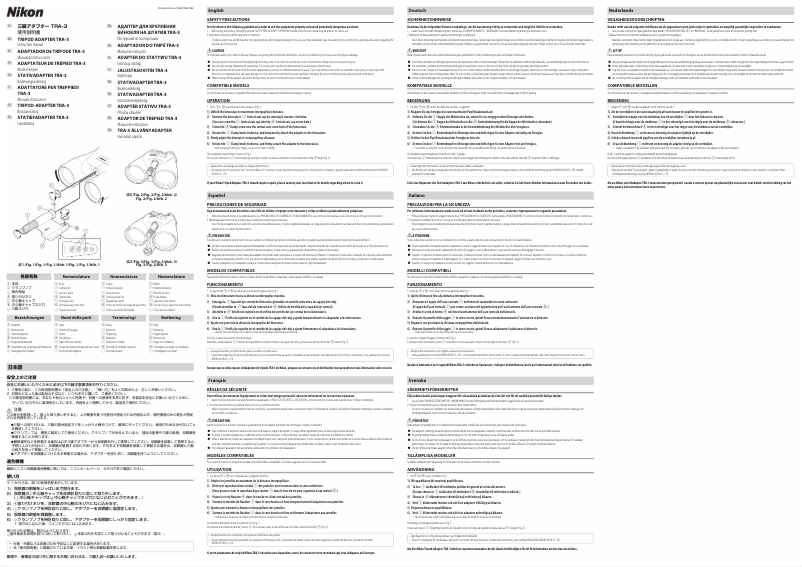 Page 1 of the manual User Manual Nikon TRA-3