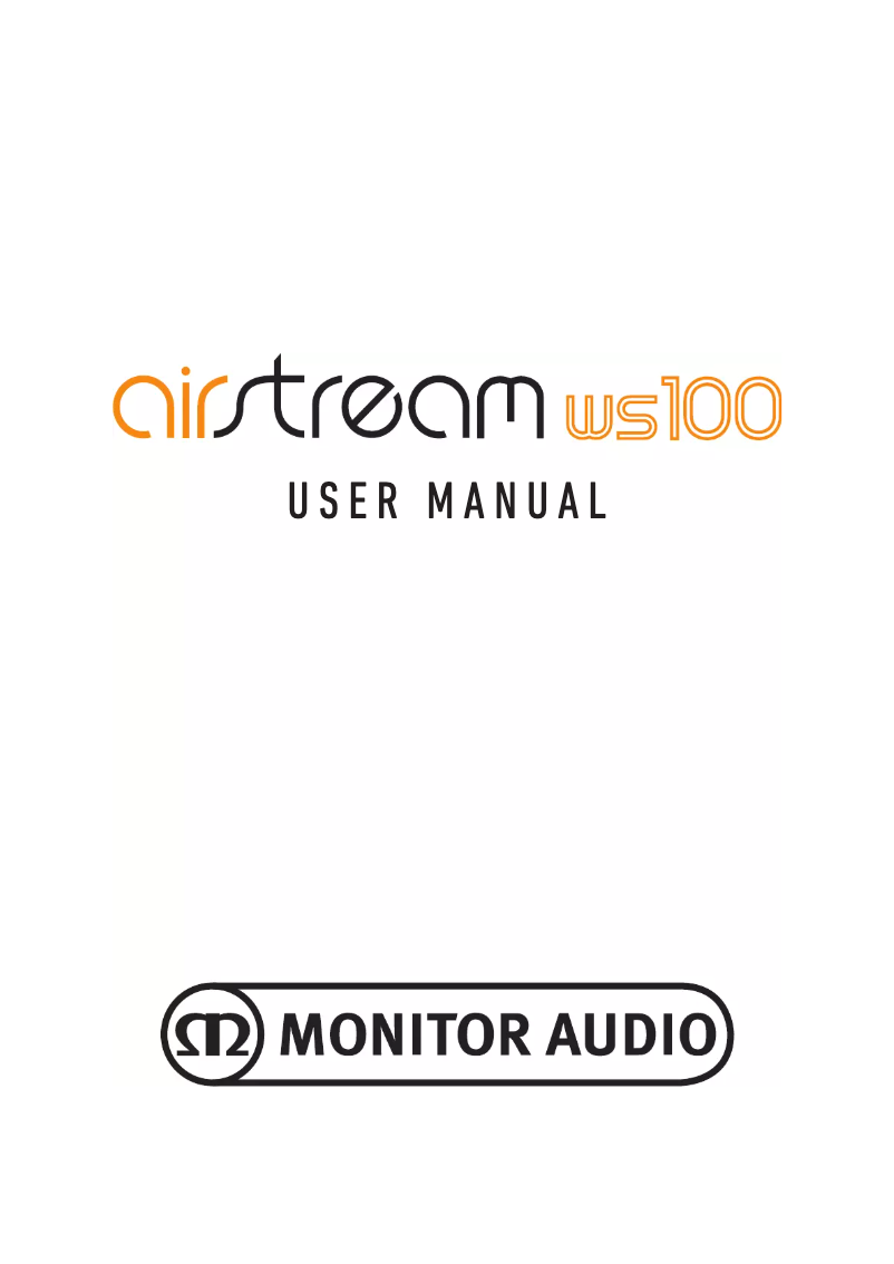 First page image of the manual for AirStream WS100