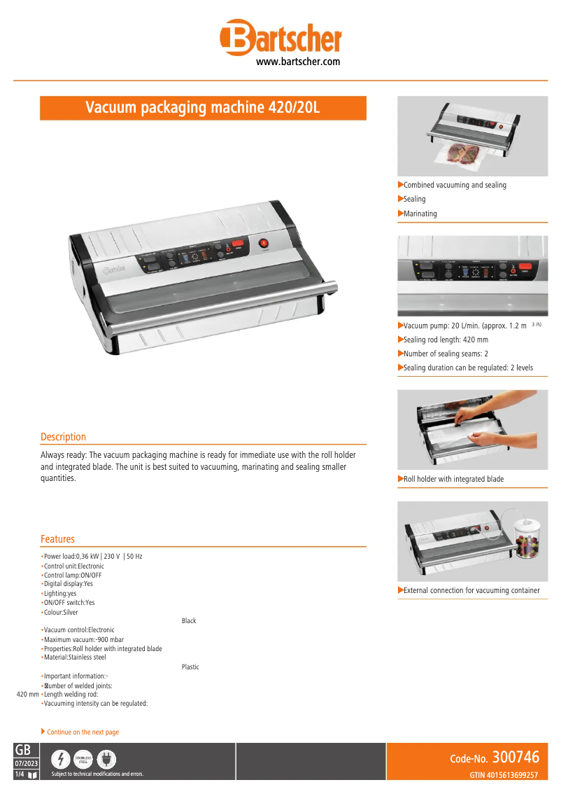 First page image of the manual for 300746