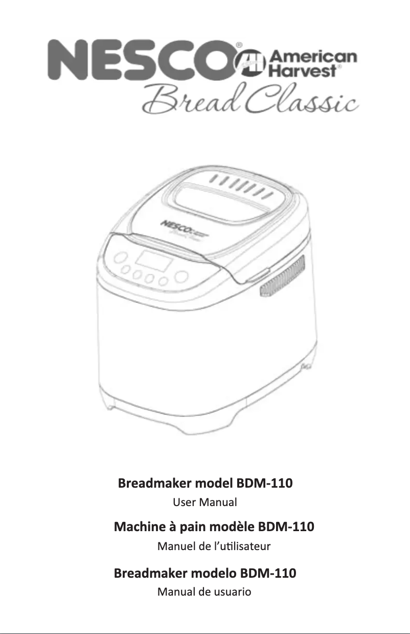 First page image of the manual for BDM-110