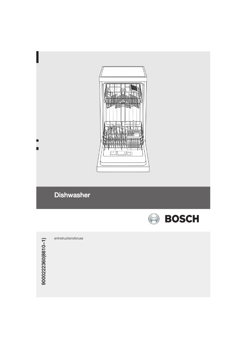 Page 1 of the manual User Manual Bosch SRS55M38EU