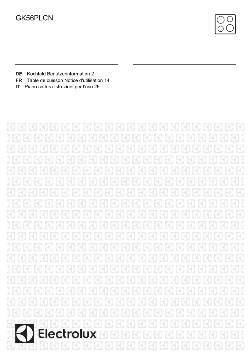 First page image of the manual for GK56PLCN