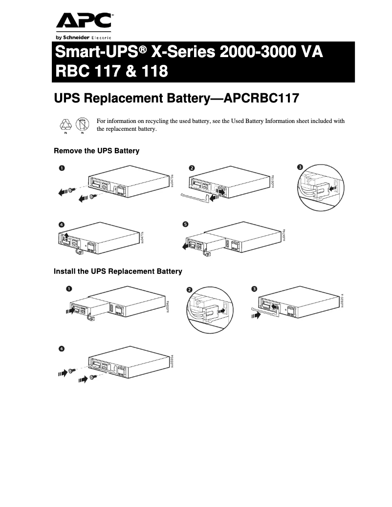 First page image of the manual for APCRBC118