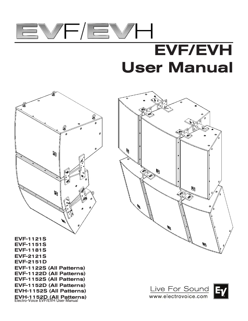 Page 1 of the manual User Manual Bosch EVF-1152D