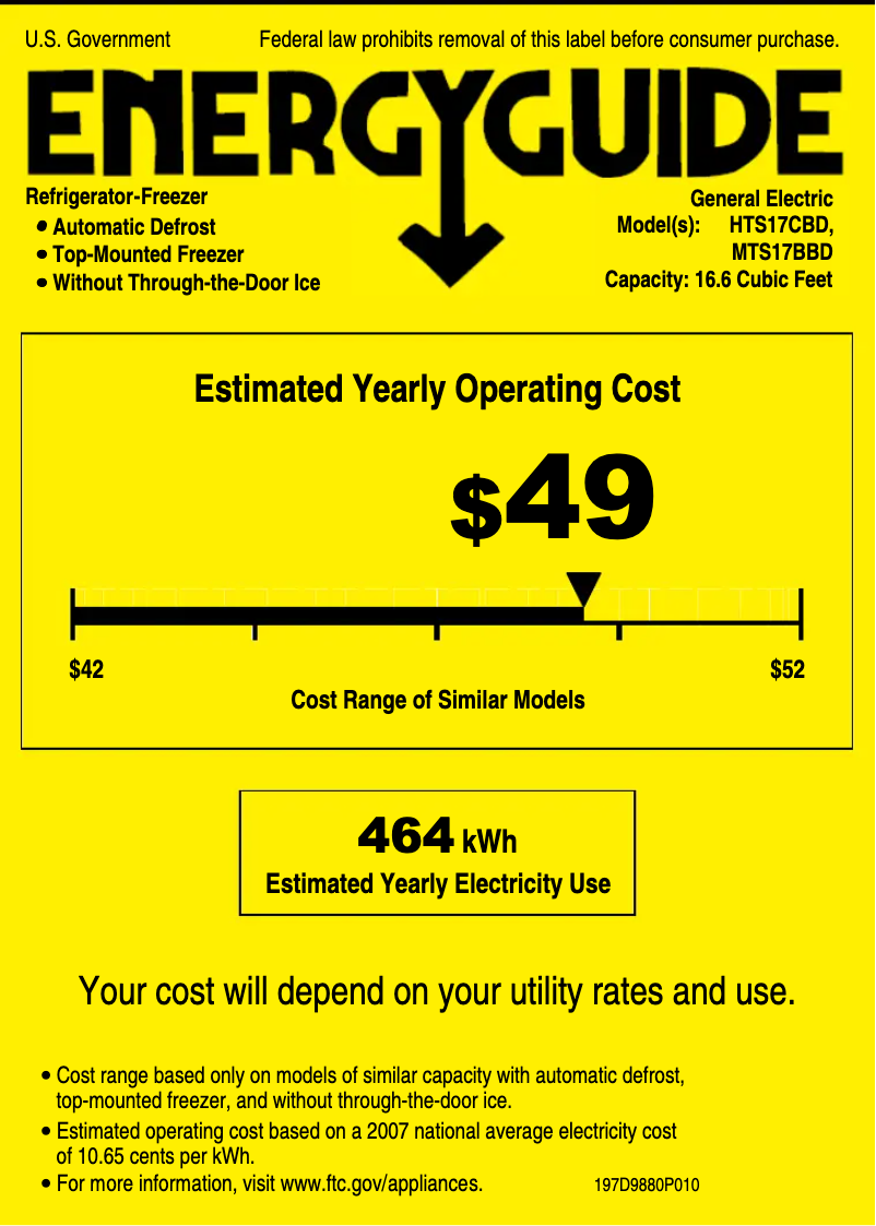 First page image of the manual for HTS17CBDCC