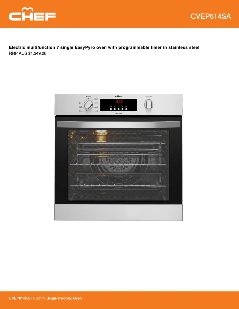 First page image of the manual for CVEP614SA