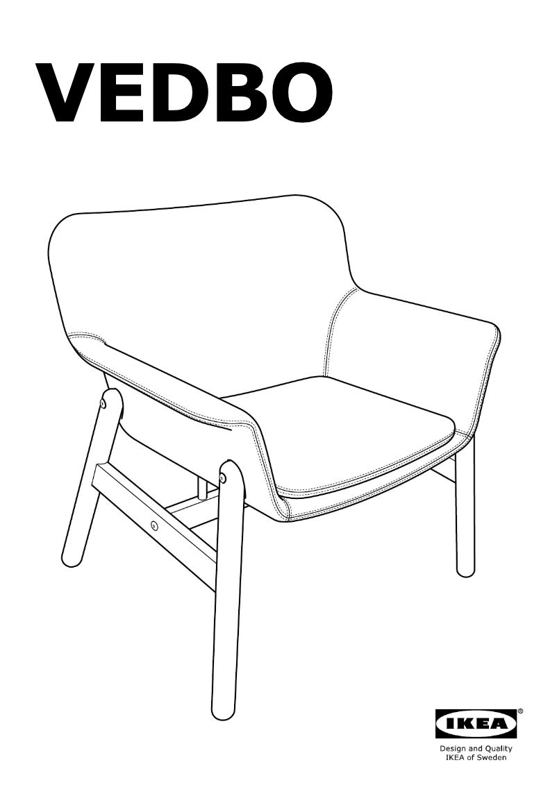 Page 1 of the manual User Manual Ikea VEDBO 304.241.25