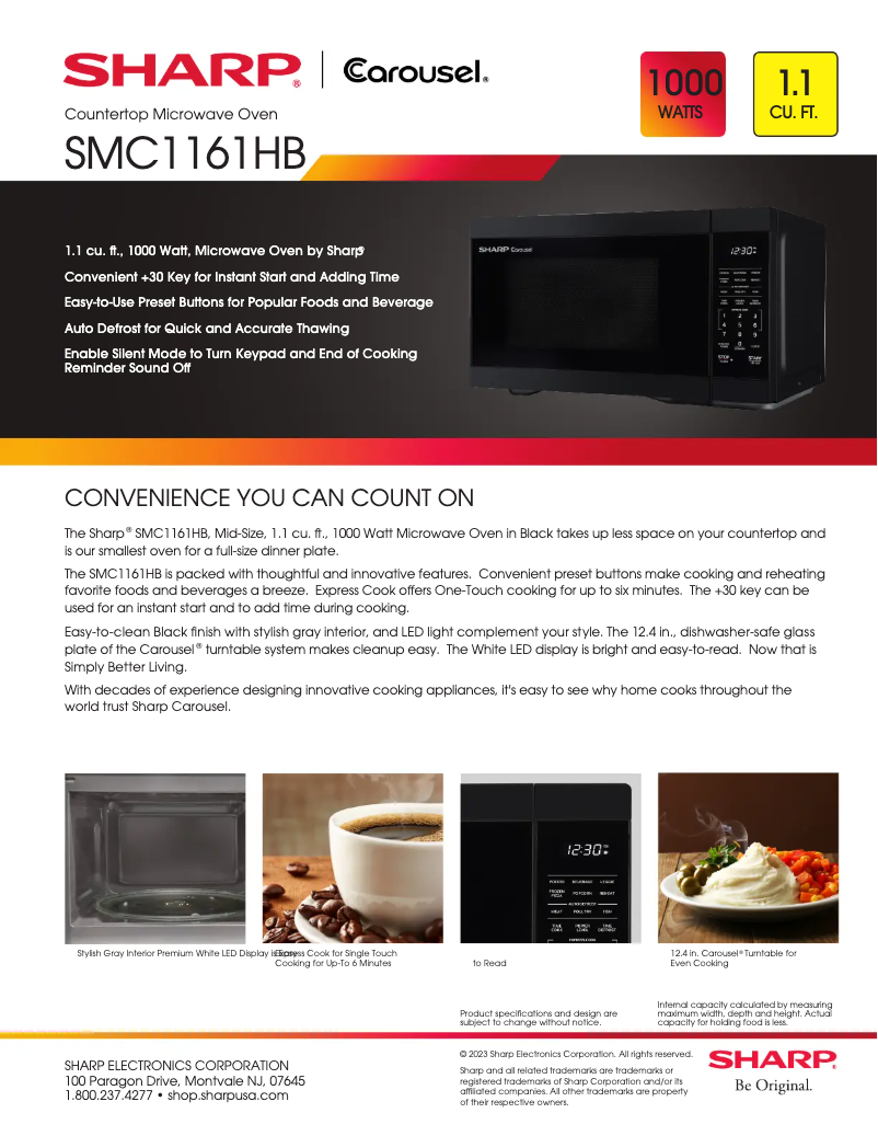 First page image of the manual for SMC1161HB