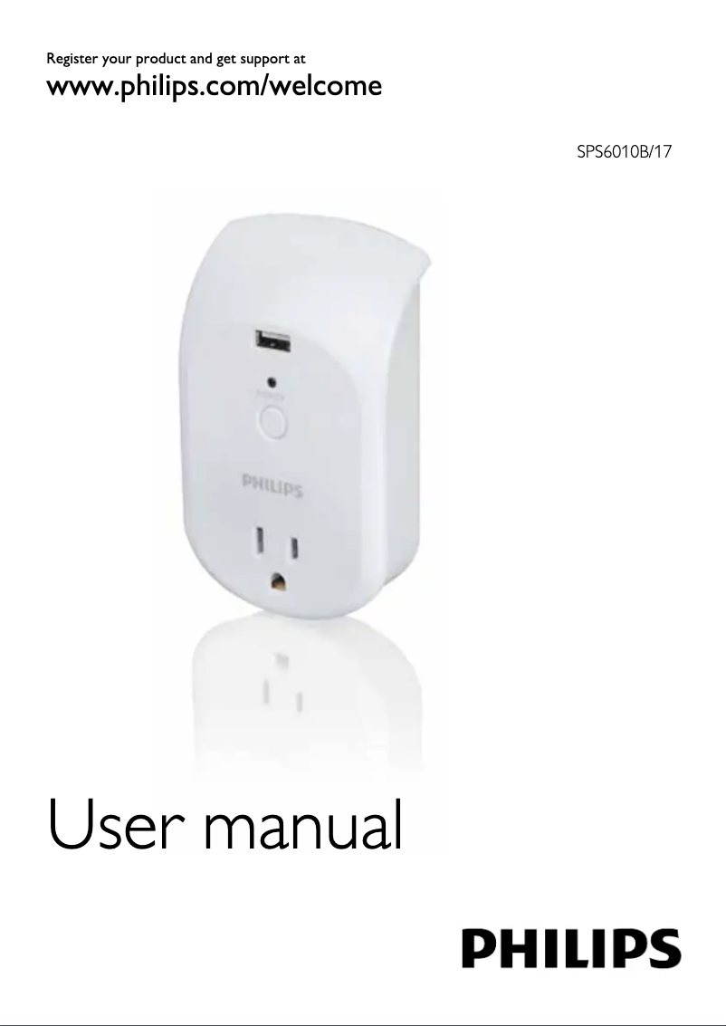 Page 1 de la notice Manuel utilisateur Philips SPS6010B