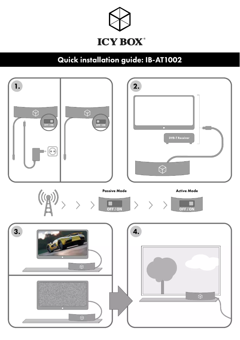 Page 1 of the manual User Manual Icy Box IB-AT1002