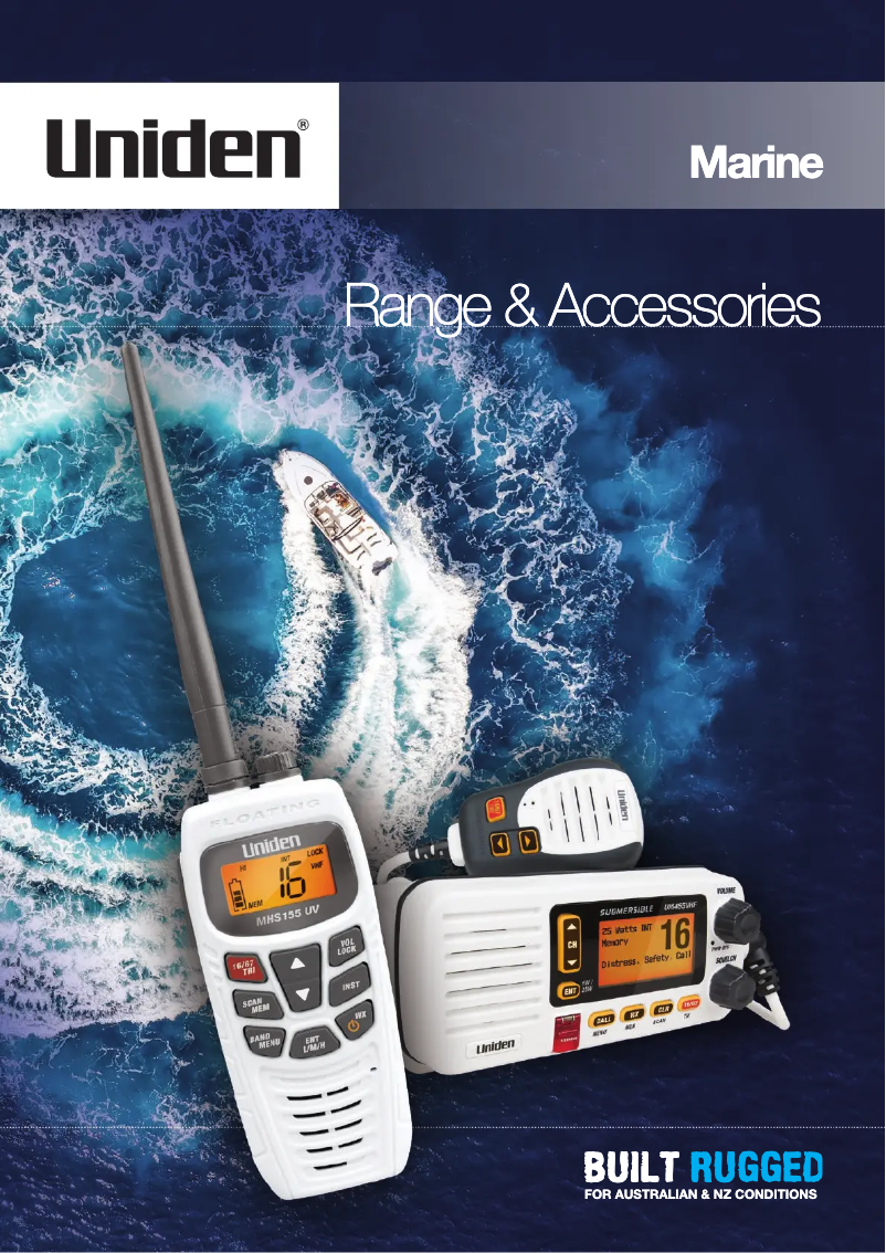 First page image of the manual for UM355 VHF