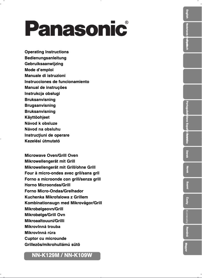 Page 1 of the manual User Manual Panasonic NN-K129