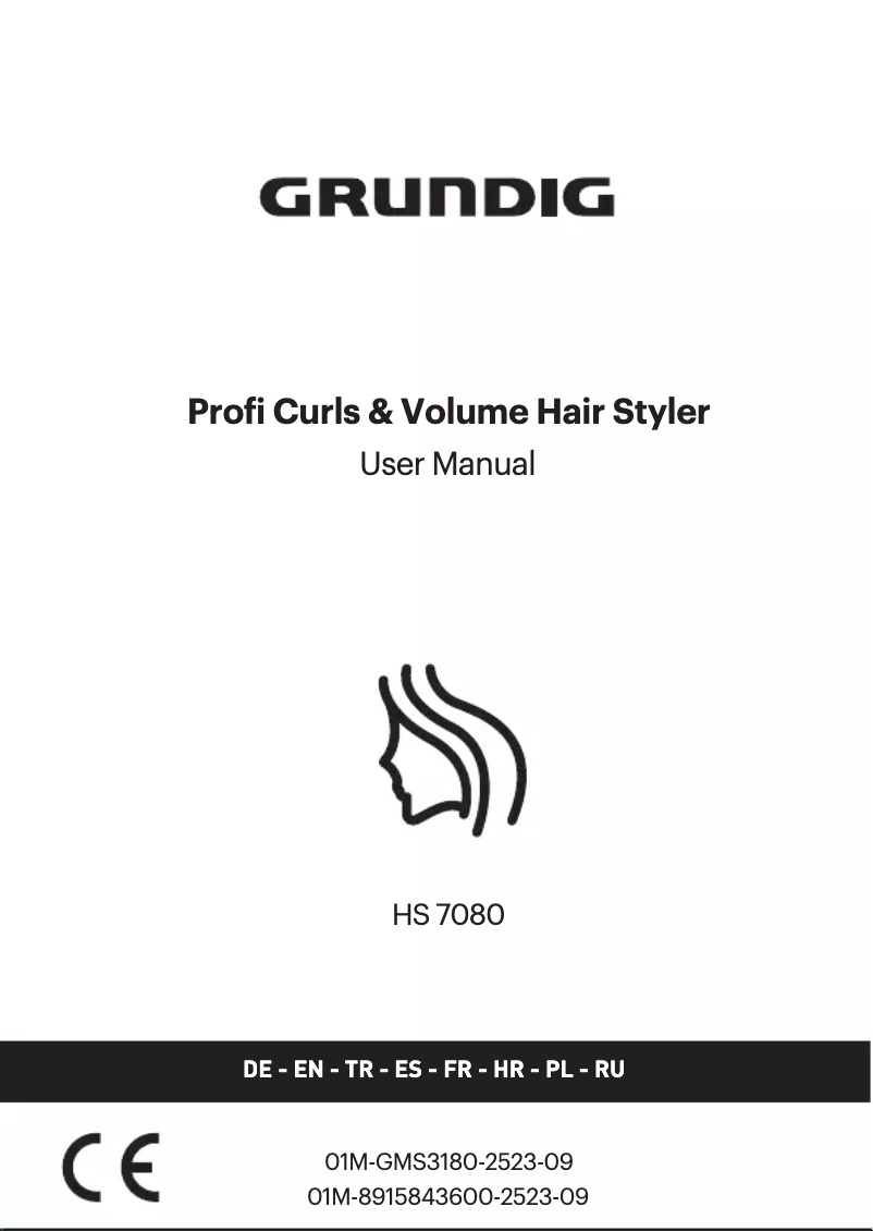 Page 1 of the manual User Manual Grundig NaturaShine HS 7080