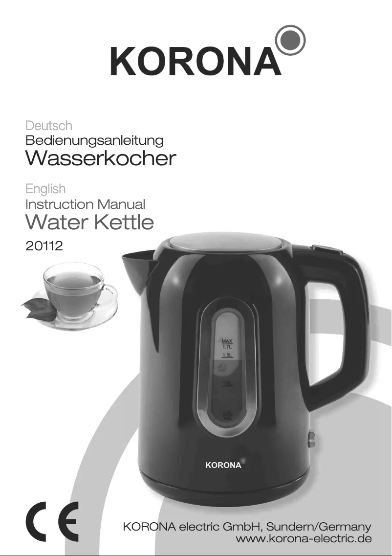 Page 1 of the manual User Manual Korona 20112