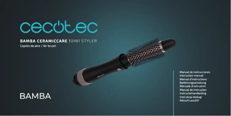First page image of the manual for Bamba CeramicCare 10in1 Styler
