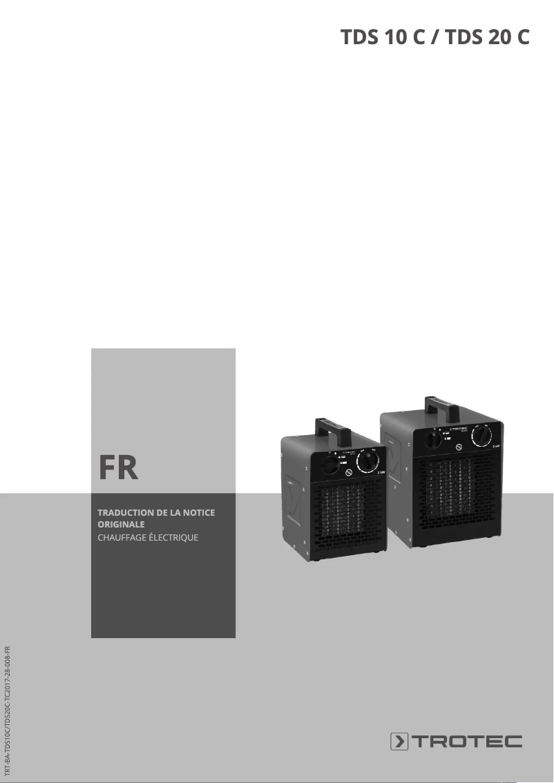 First page image of the manual for TDS 20 C