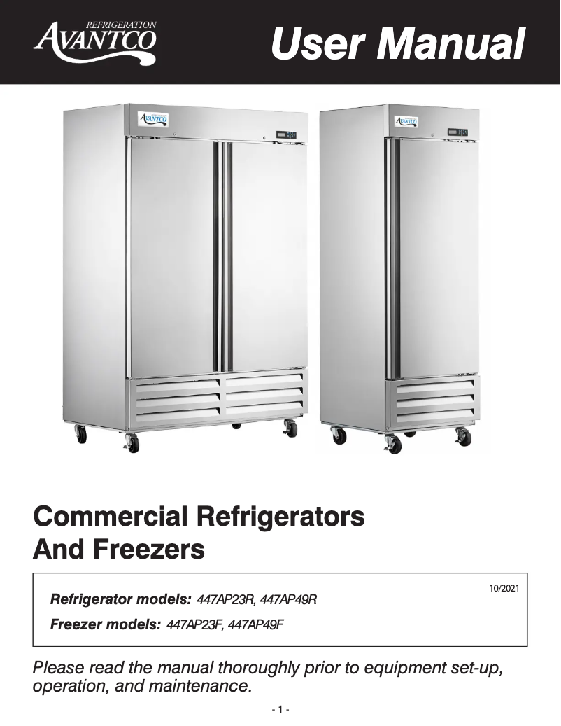 First page image of the manual for Plus AP-23R