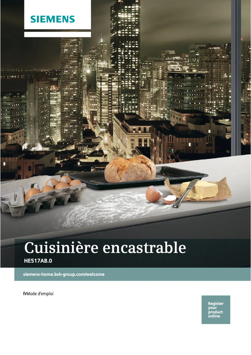 First page image of the manual for HE517ABW0