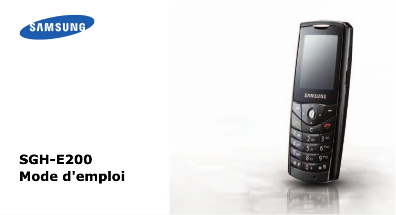 Page 1 of the manual User Manual Samsung SGH-E200