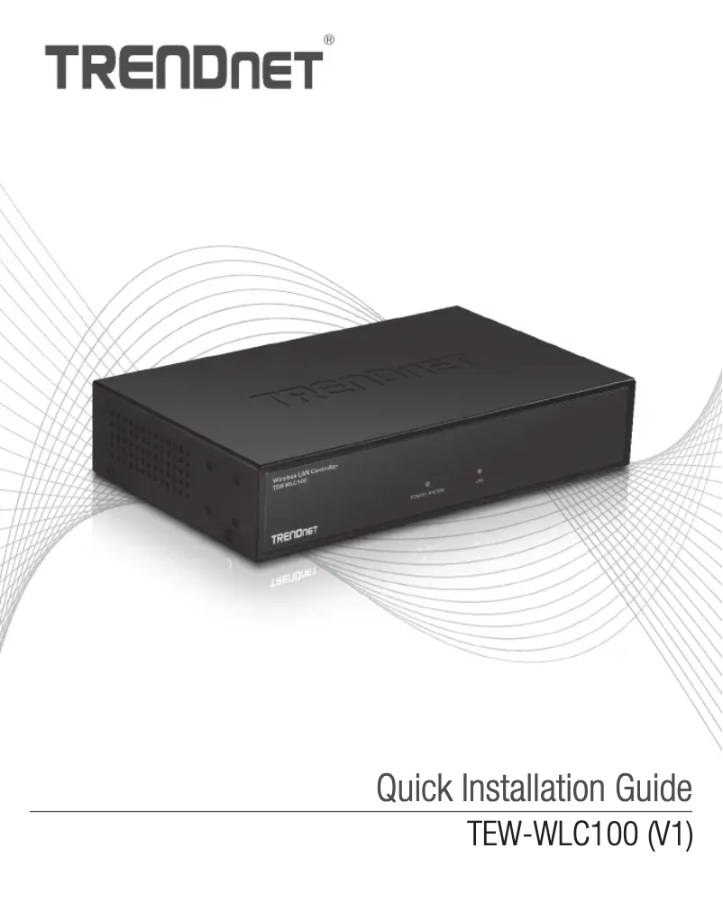 First page image of the manual for TEW-WLC100