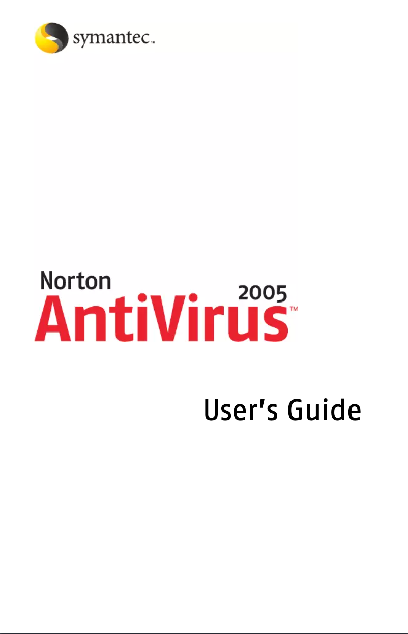 First page image of the manual for AntiVirus 2005