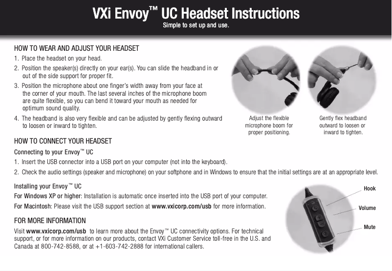 First page image of the manual for Envoy UC