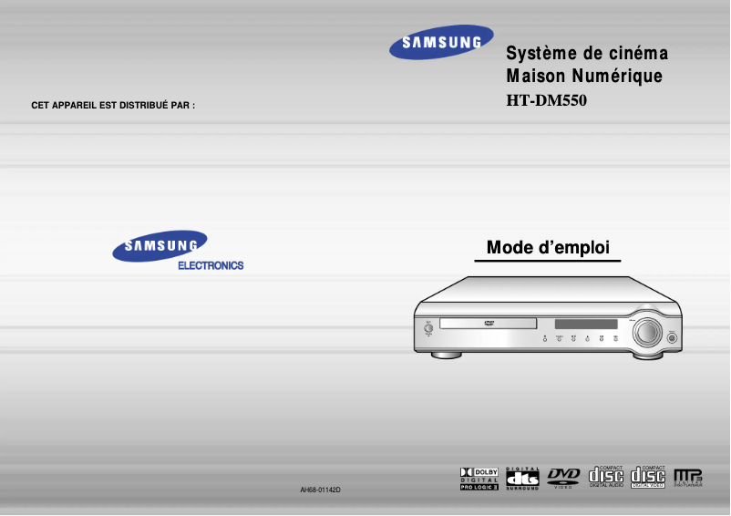 Page 1 of the manual User Manual Samsung HT-DM550