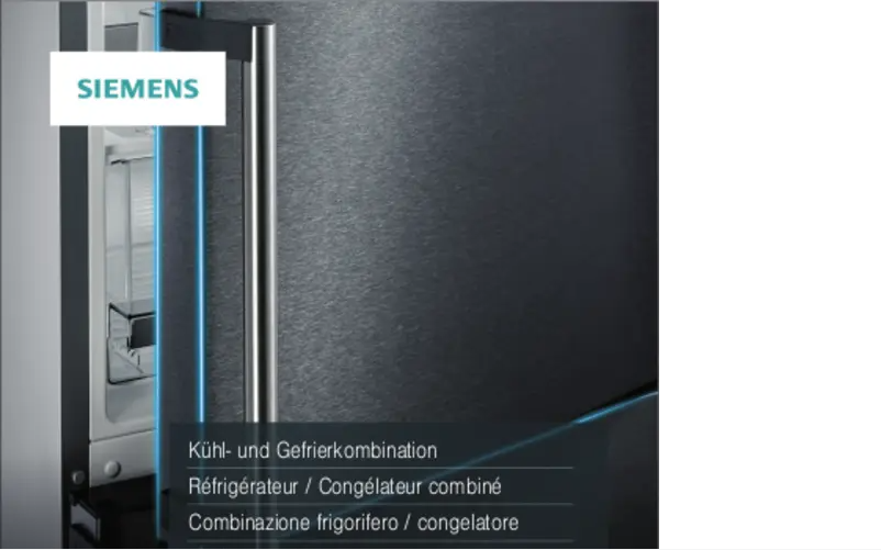 Page 1 of the manual User Manual Siemens KG39NXWEB