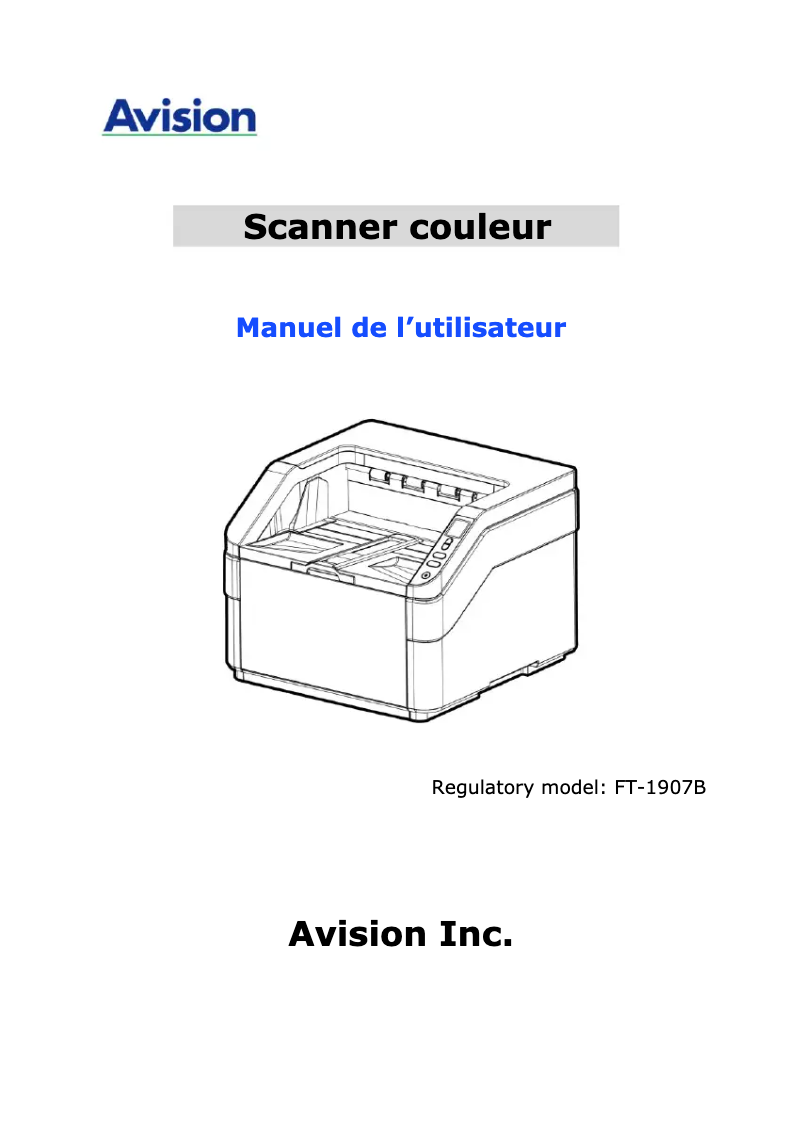 First page image of the manual for AD8120U