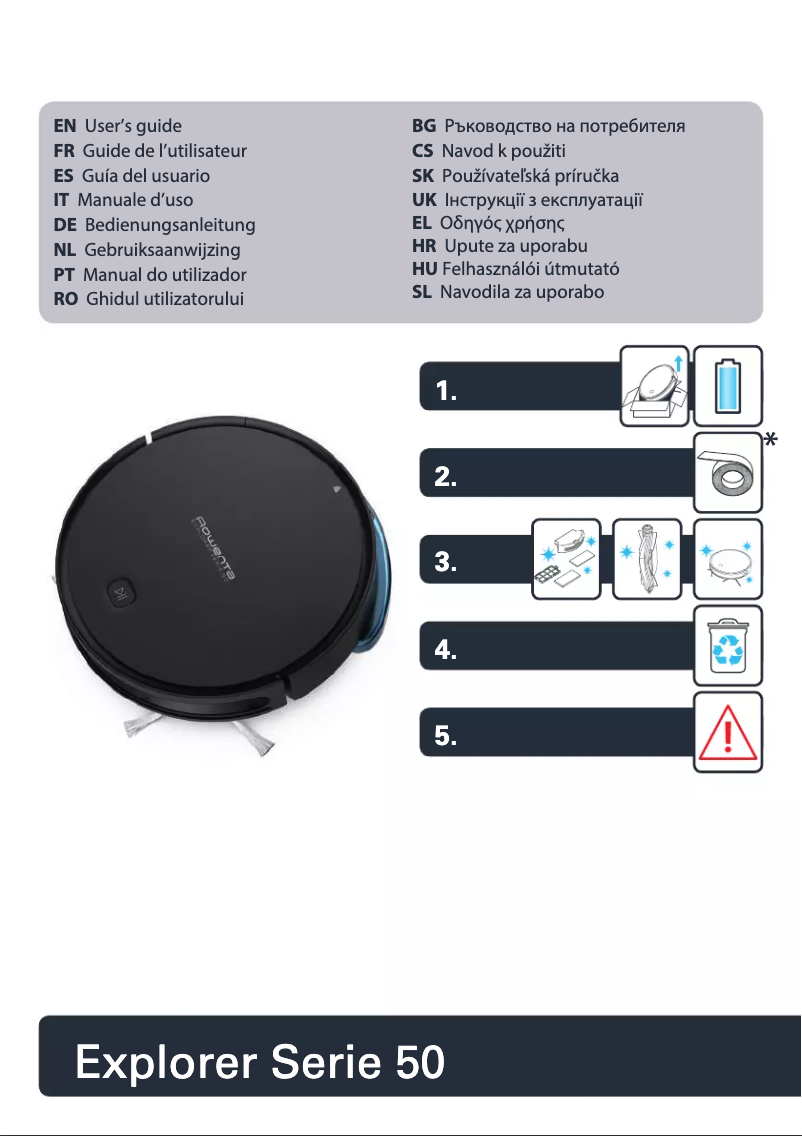 First page image of the manual for X-plorer Serie 50 RR7387